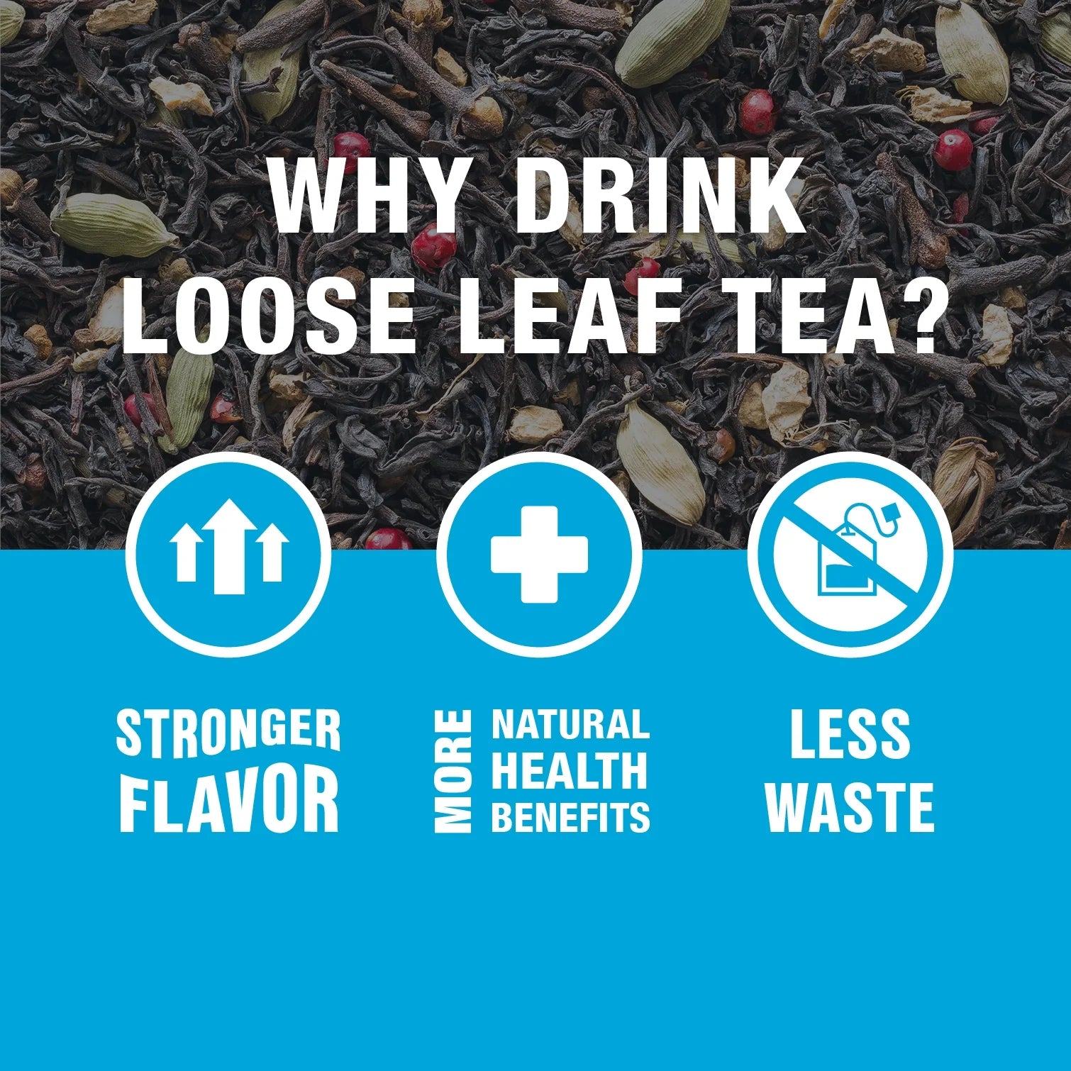- Chai Love, Energizer Loose Leaf Black Tea, High Caffeine, Gmo-Free, Make Hot or Iced & up to 50 Cups - 4 Oz Refillable Tin Can