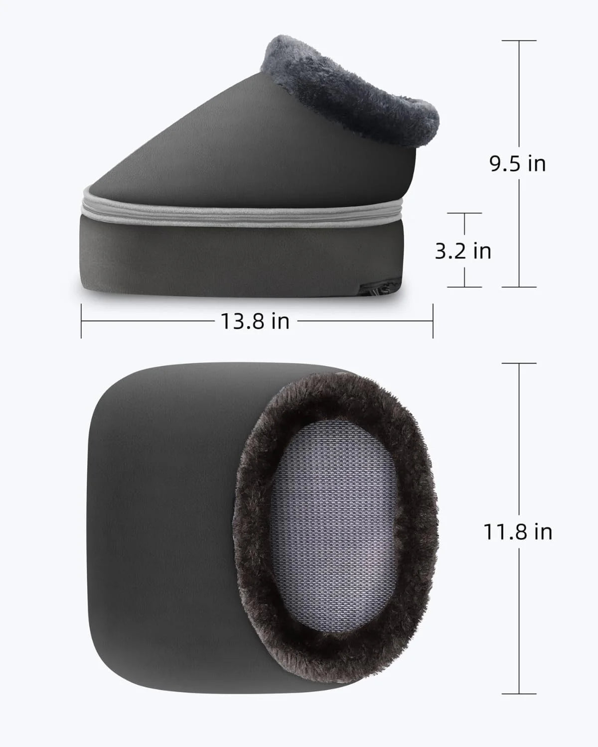 Shiatsu Foot Massager with Heat, Foot Warmer for Tired Blood Circulation, Size 13