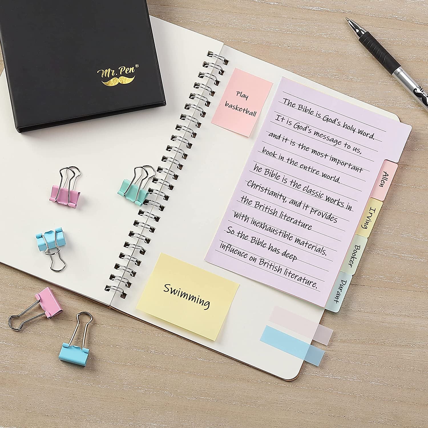 - Sticky Notes Set, 410 Pack, Pastel Colors, Sticky Notes Tabs, Divider Sticky Notes, Office Supplies