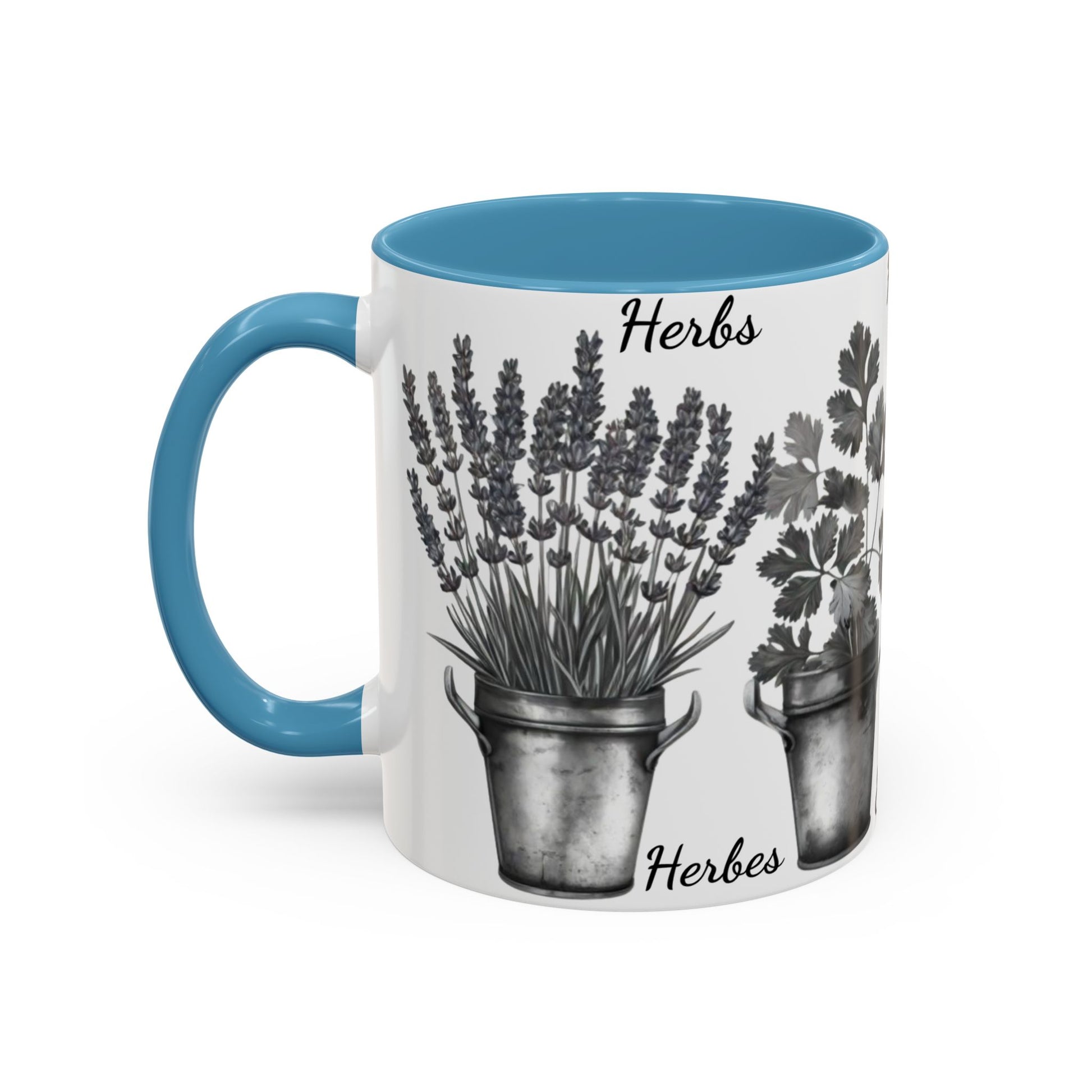 Herb Garden Accent Coffee Mug (Black & White Design) - Green Handle, Botanical Print, Perfect Gift for Plant Lovers, Housewarming, Kitchen Decor, Mother's [...]