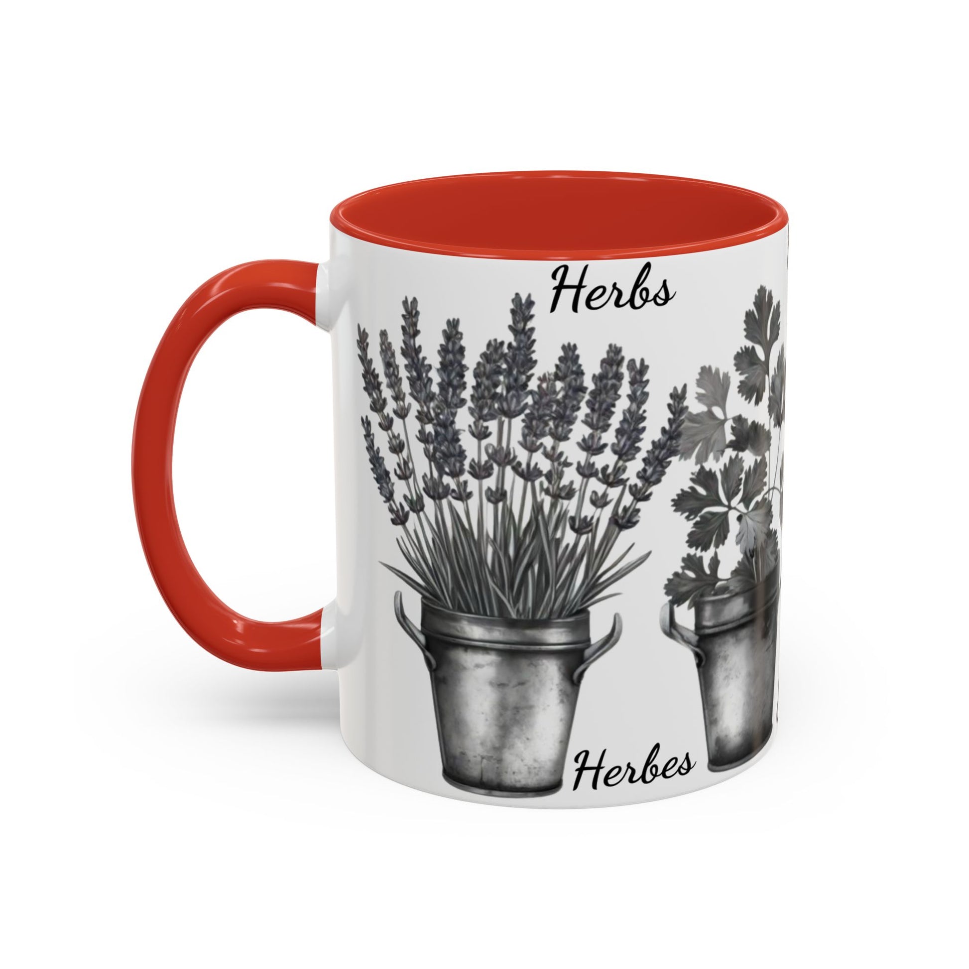 Herb Garden Accent Coffee Mug (Black & White Design) - Green Handle, Botanical Print, Perfect Gift for Plant Lovers, Housewarming, Kitchen Decor, Mother's [...]