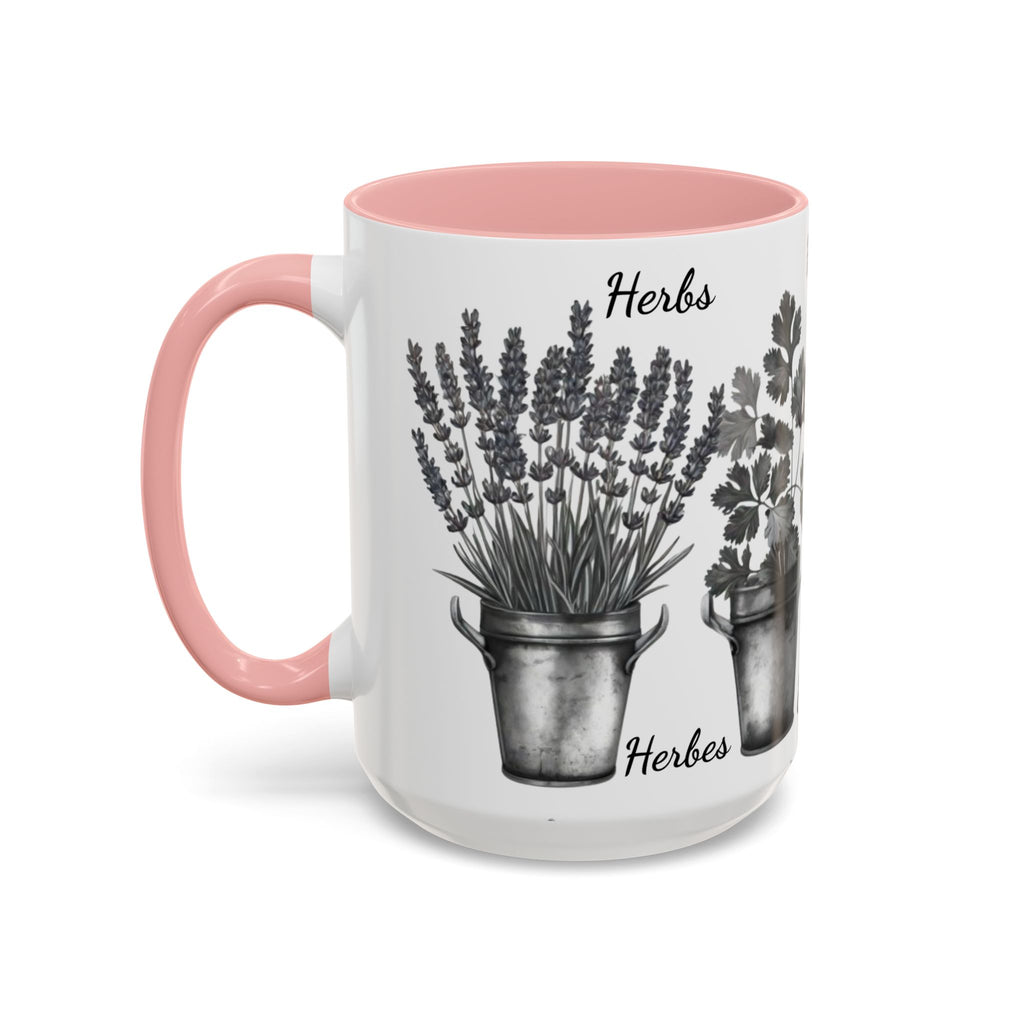 Herb Garden Accent Coffee Mug (Black & White Design) - Green Handle, Botanical Print, Perfect Gift for Plant Lovers, Housewarming, Kitchen Decor, Mother's [...]