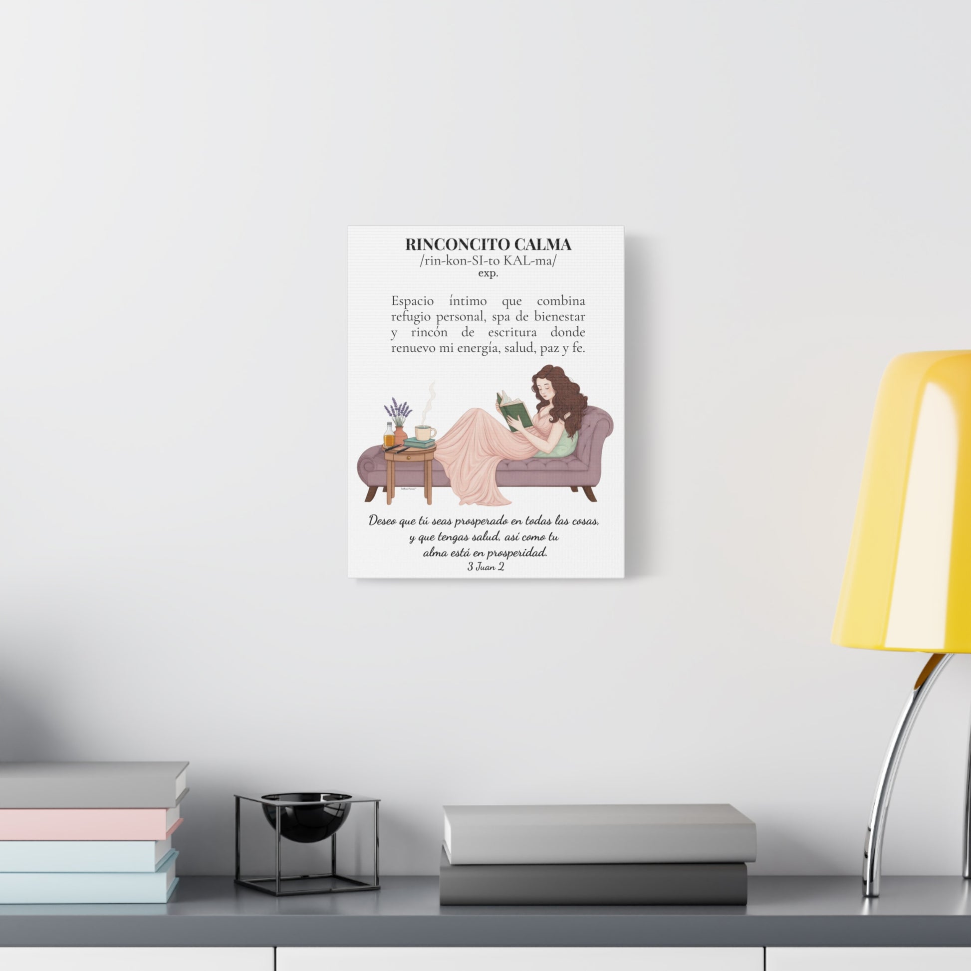 Slow- Living Canvas Wall Art — "Rinconcito Calma" Spanish Relaxation Faith Definition Print