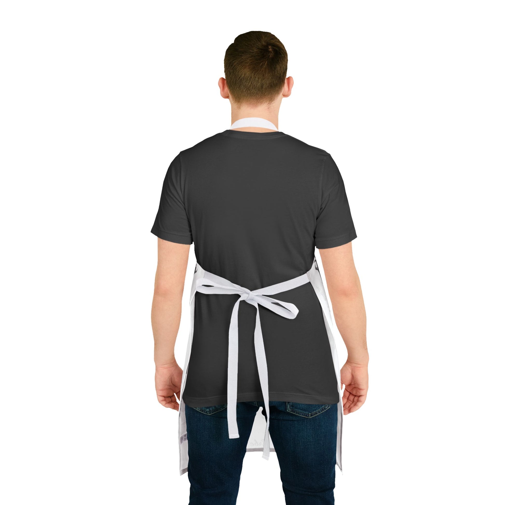 Herb Garden Apron (Black & White) Cooking Apron, Garden Themed Apron, Gift for Chefs, Plant Lover Accessories, Herbalist Apron