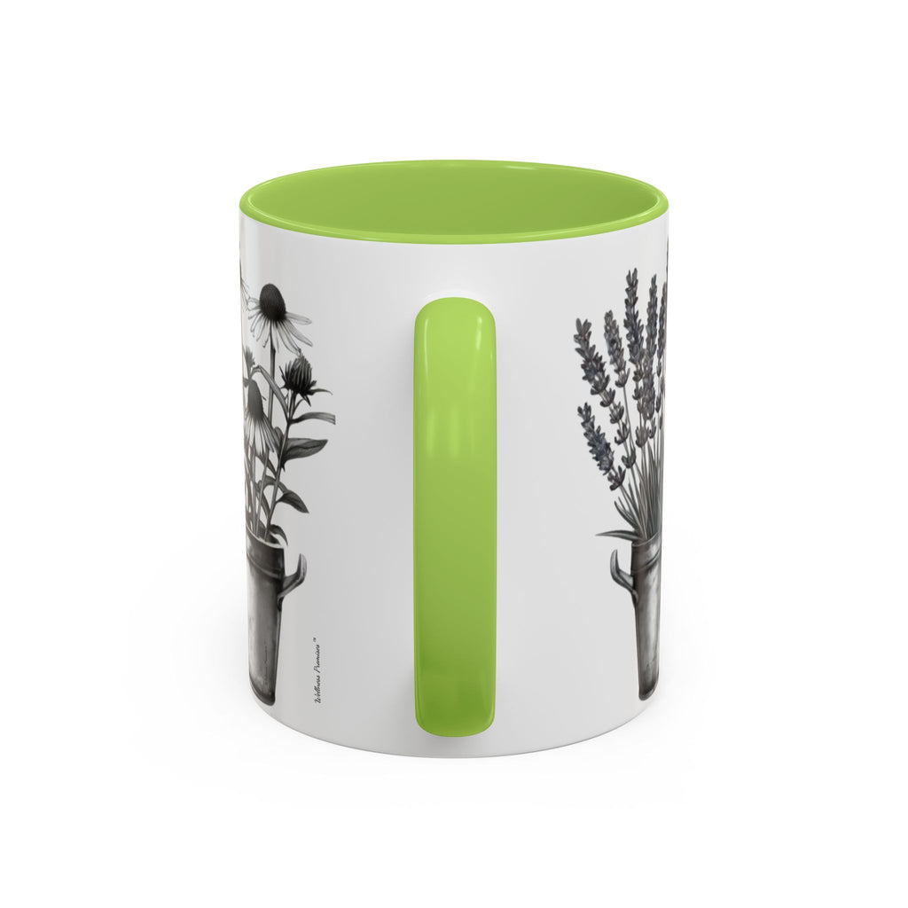 Herb Garden Accent Coffee Mug (Black & White Design) - Green Handle, Botanical Print, Perfect Gift for Plant Lovers, Housewarming, Kitchen Decor, Mother's [...]