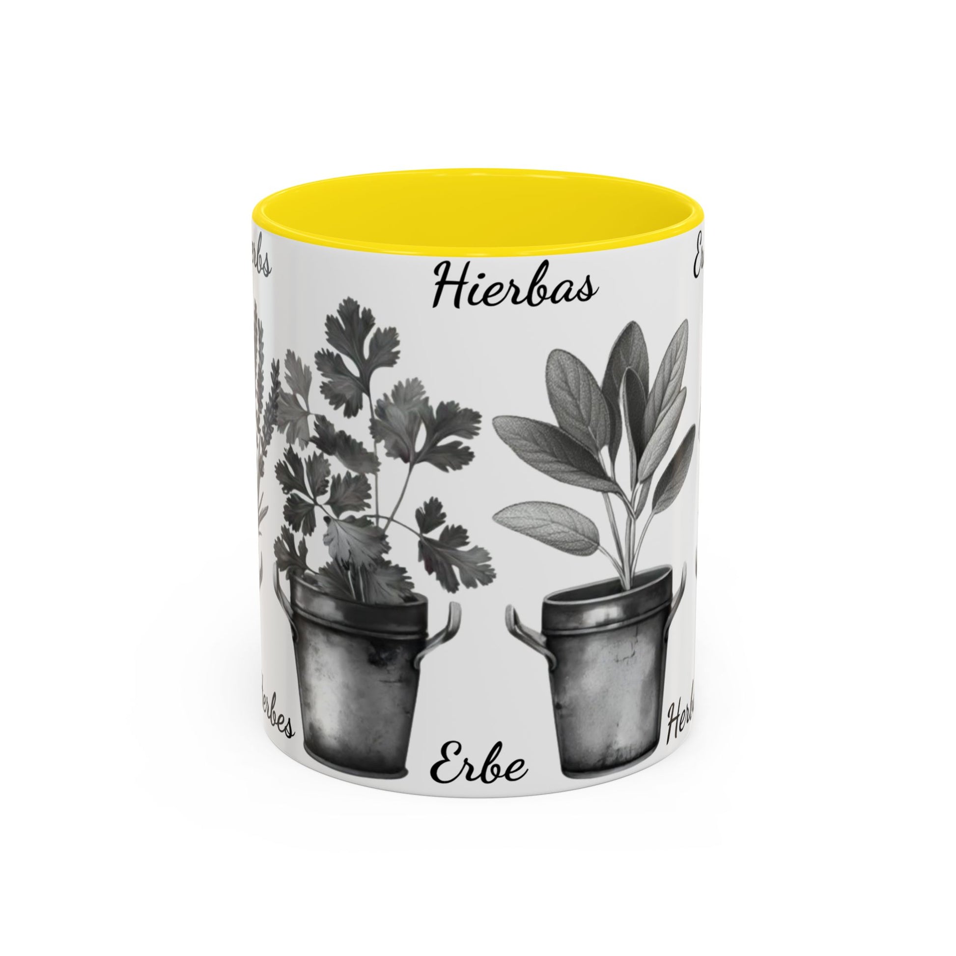 Herb Garden Accent Coffee Mug (Black & White Design) - Green Handle, Botanical Print, Perfect Gift for Plant Lovers, Housewarming, Kitchen Decor, Mother's [...]