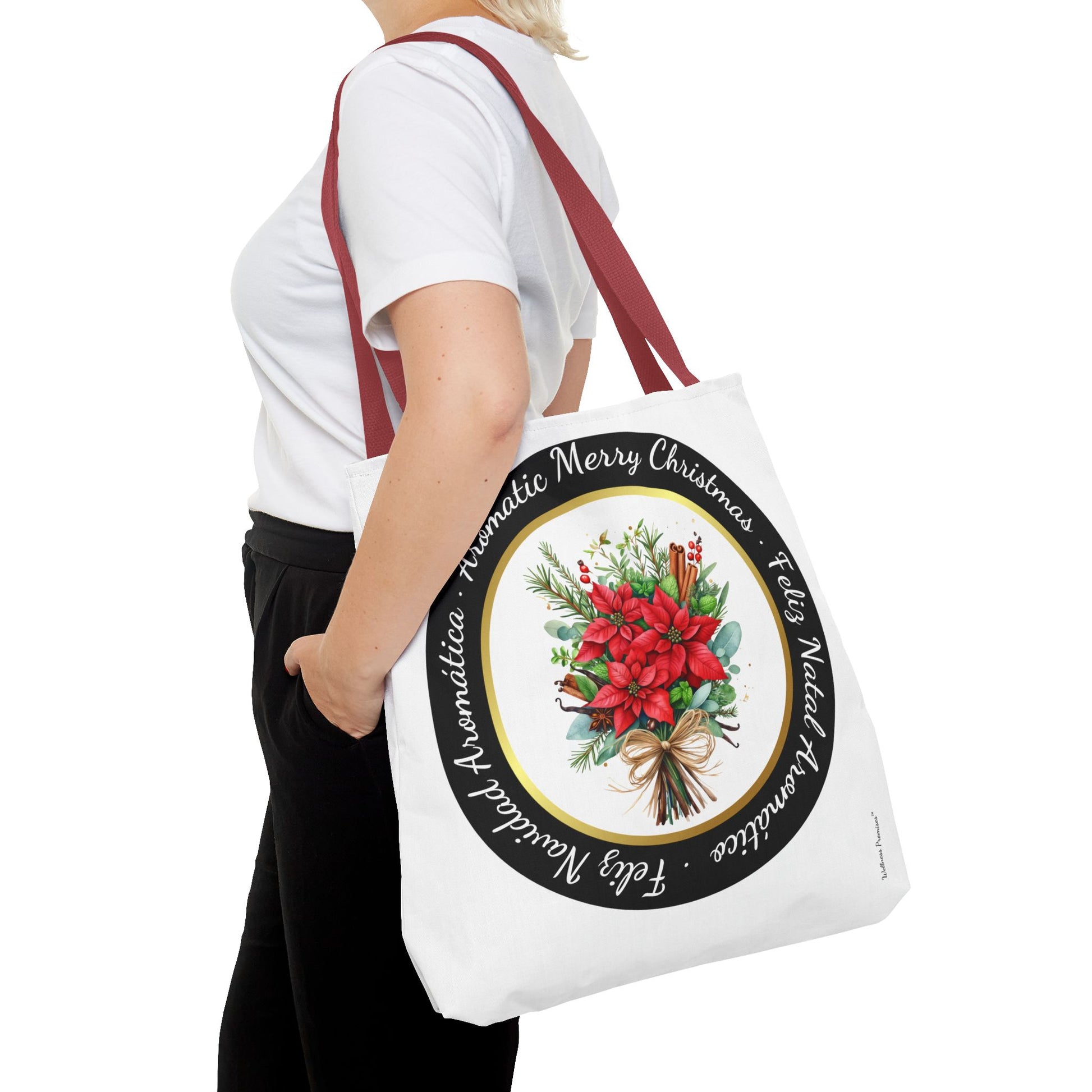 Christmas Herbal Tote Bag in 3 Languages