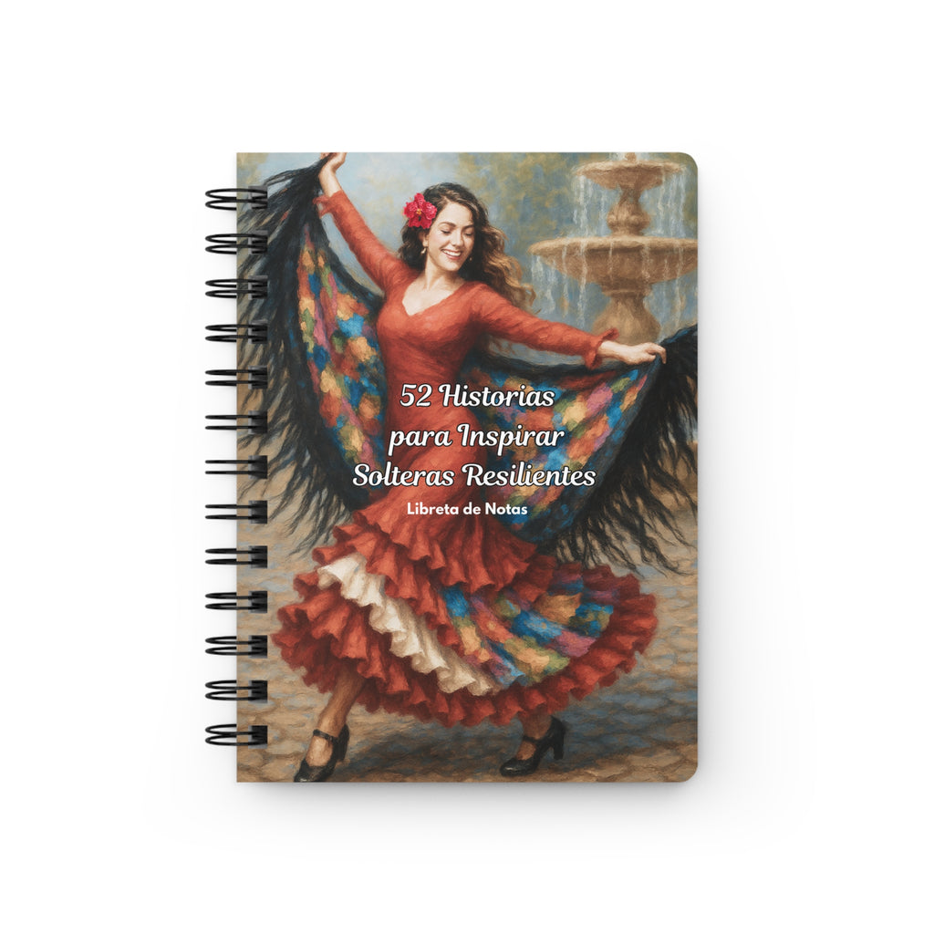 Spiral Journal Blank Lined Paper — 52 Historias para Inspirar Solteras Resilientes