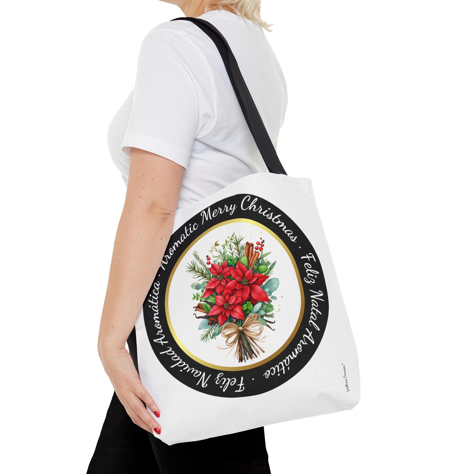 Christmas Herbal Tote Bag in 3 Languages