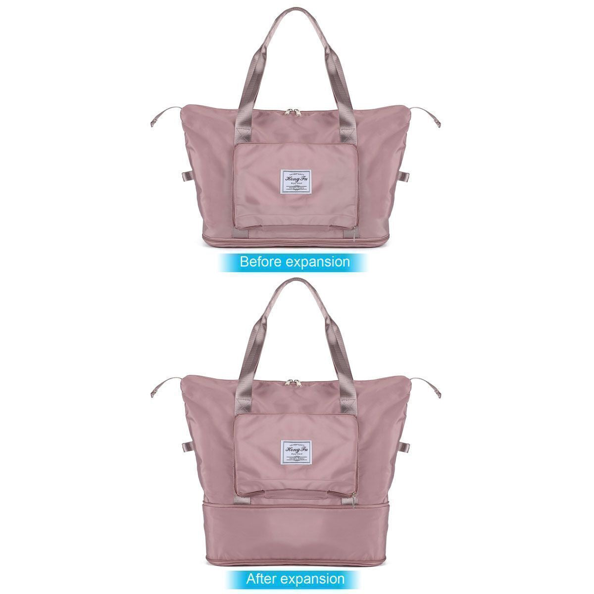 Spacious & Stylish Waterproof Travel Duffel Bag for Women - Collapsible & Expandable!