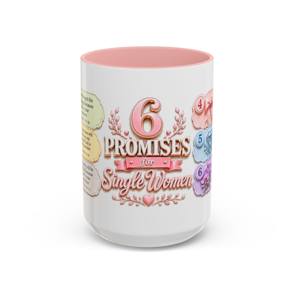 Mug — “6 Promises for Single Women” Inspirational Christian Coffee Mug