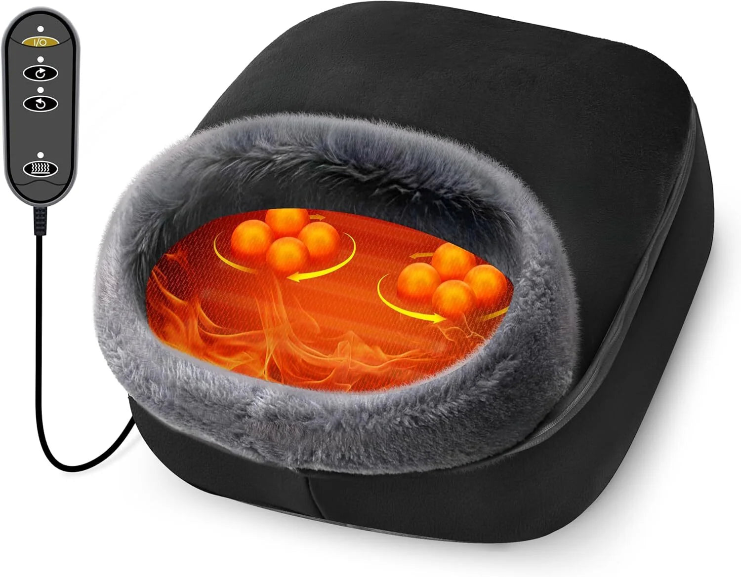 Shiatsu Foot Massager with Heat, Foot Warmer for Tired Blood Circulation, Size 13