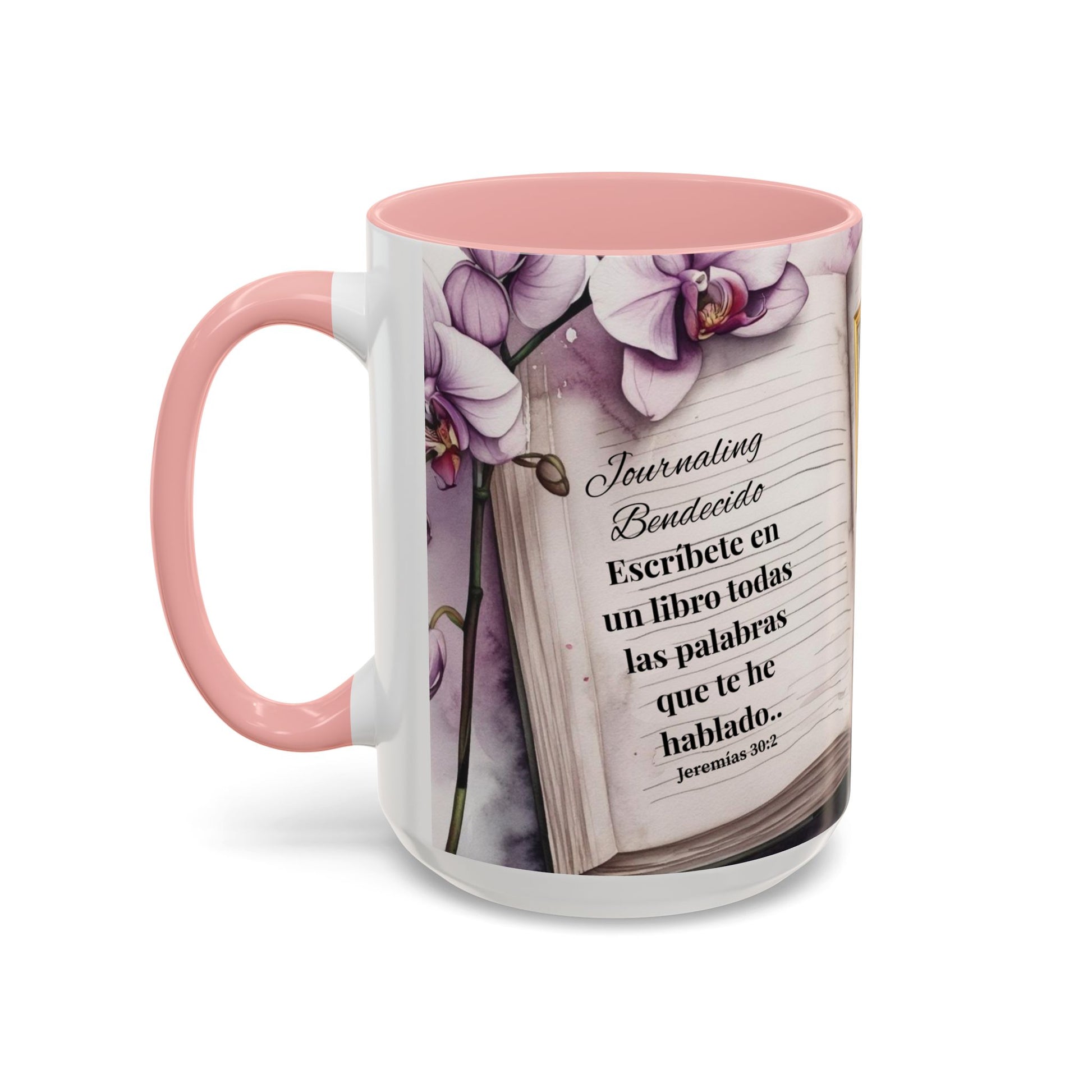 "Escribe la visión" Coffee Mug —Faith & Orchid Journaler Lovers Gift (11/15oz)