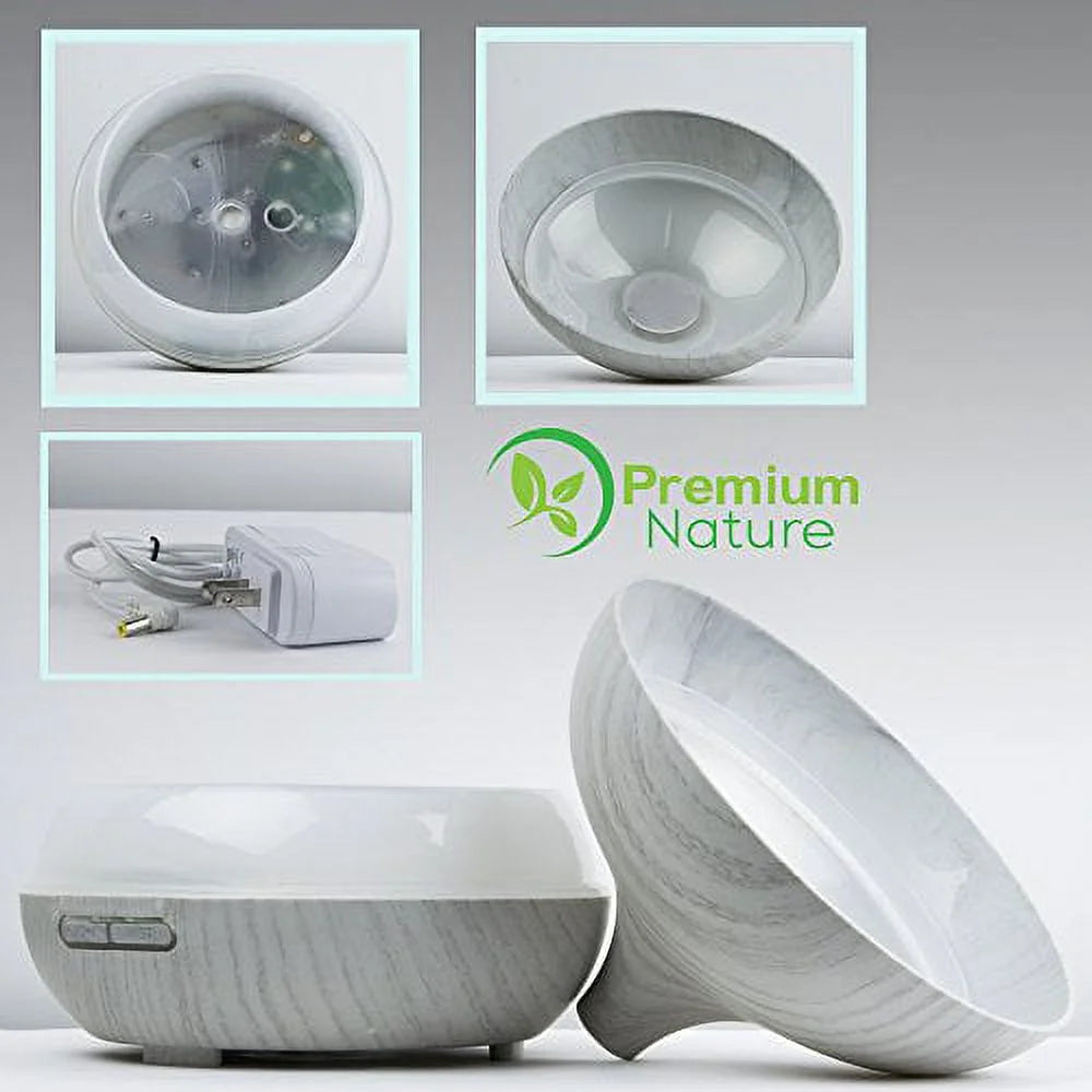 Aroma Diffuser 8.45 Oz Ultrasonic Humidifier, Modern Wood Grain