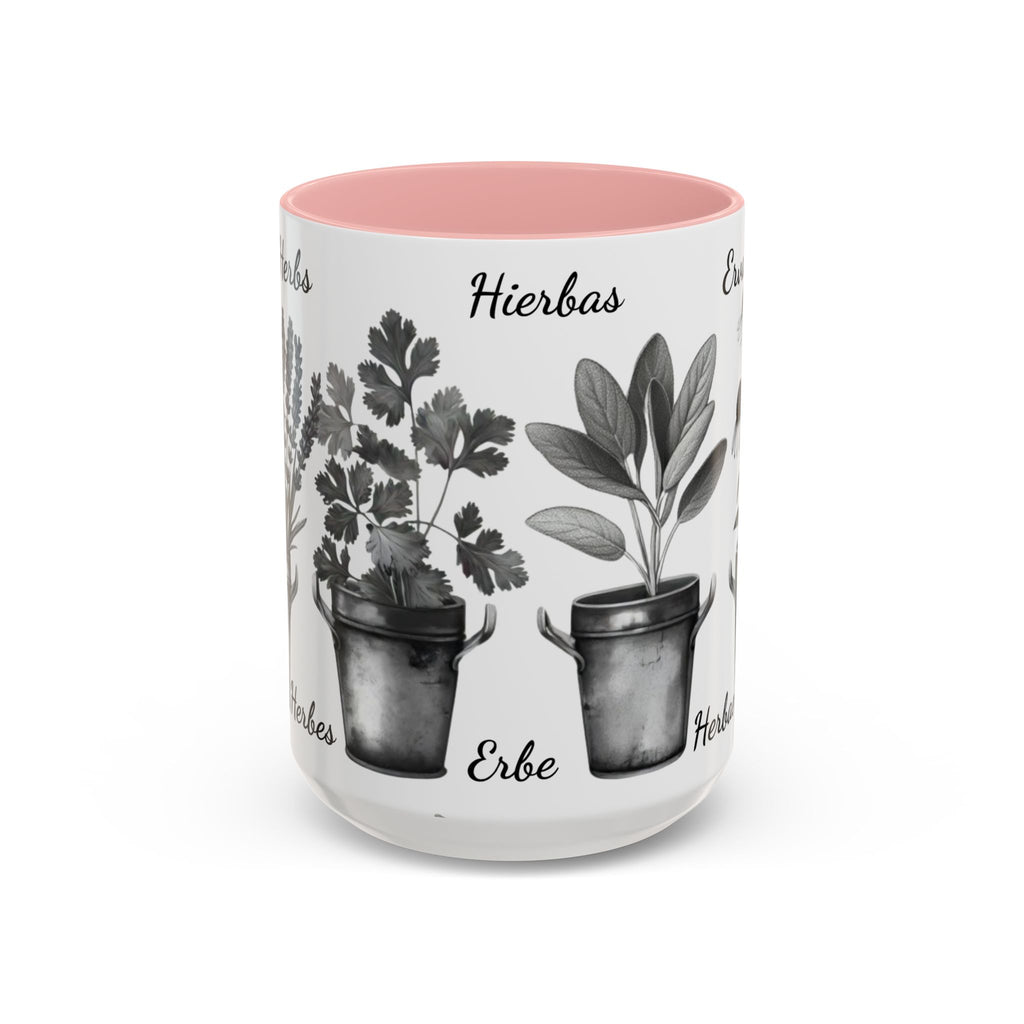 Herb Garden Accent Coffee Mug (Black & White Design) - Green Handle, Botanical Print, Perfect Gift for Plant Lovers, Housewarming, Kitchen Decor, Mother's [...]