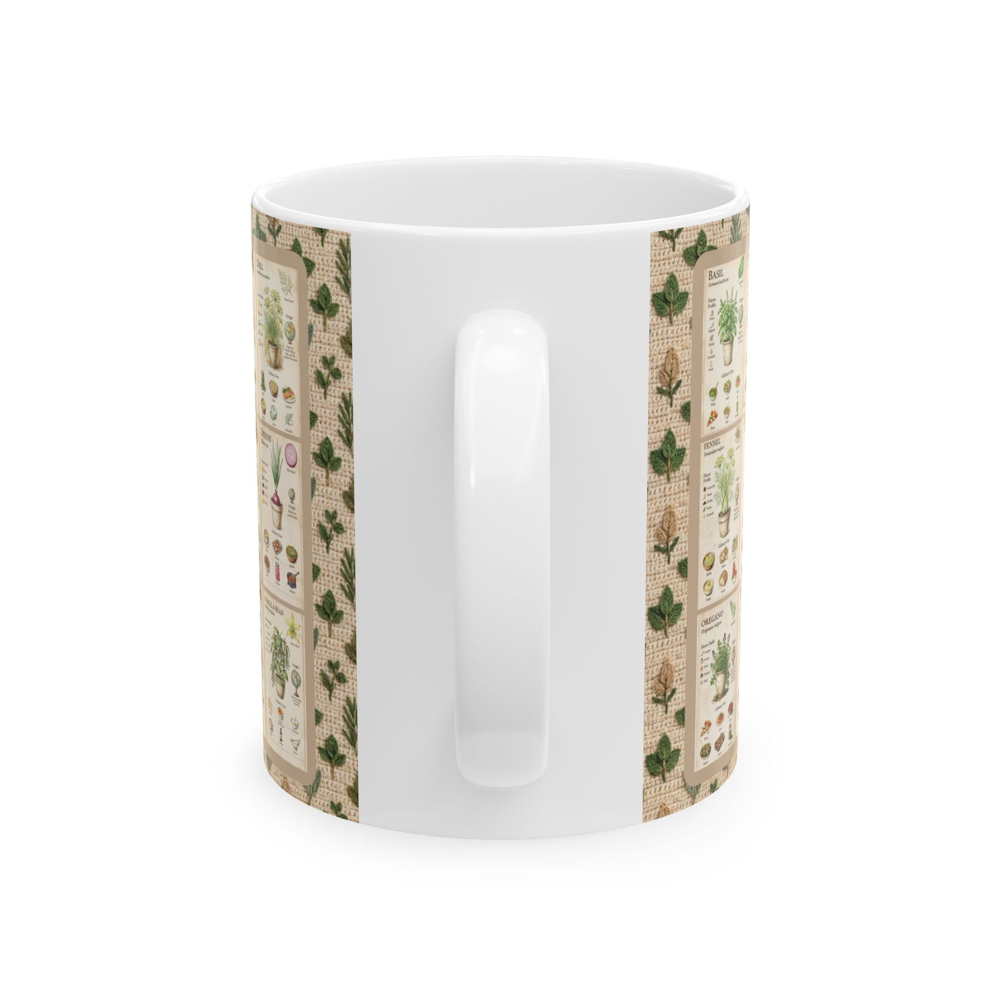 30 Herb & Spices Crochet Ceramic Mug
