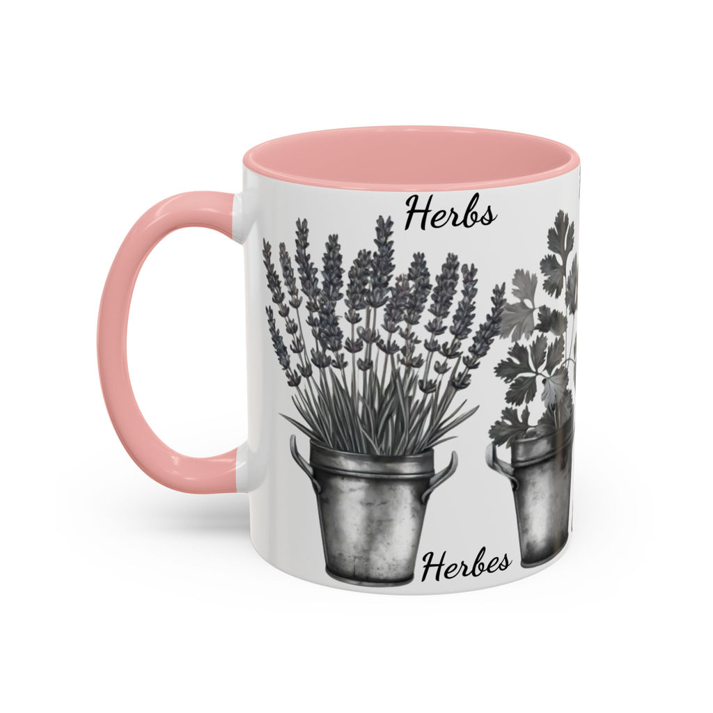 Herb Garden Accent Coffee Mug (Black & White Design) - Green Handle, Botanical Print, Perfect Gift for Plant Lovers, Housewarming, Kitchen Decor, Mother's [...]