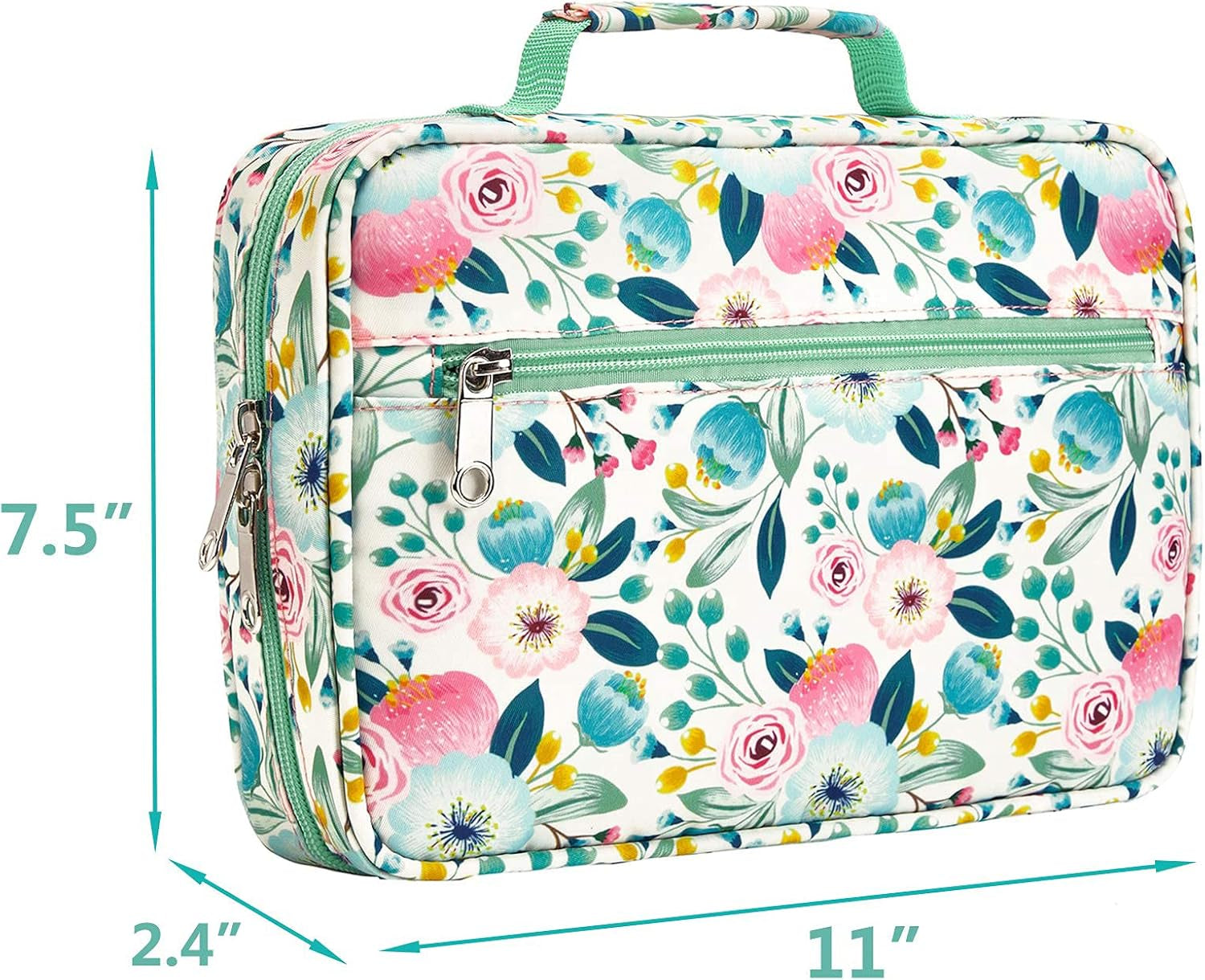 Bible Cover Case for Women Girls Ladies Scripture Bag Lds Teens Book Protective Carrying Carrier with Pockets Large Medium Standard Size Catholic Church Religious Journaling Organizer Mothers Mom Gift