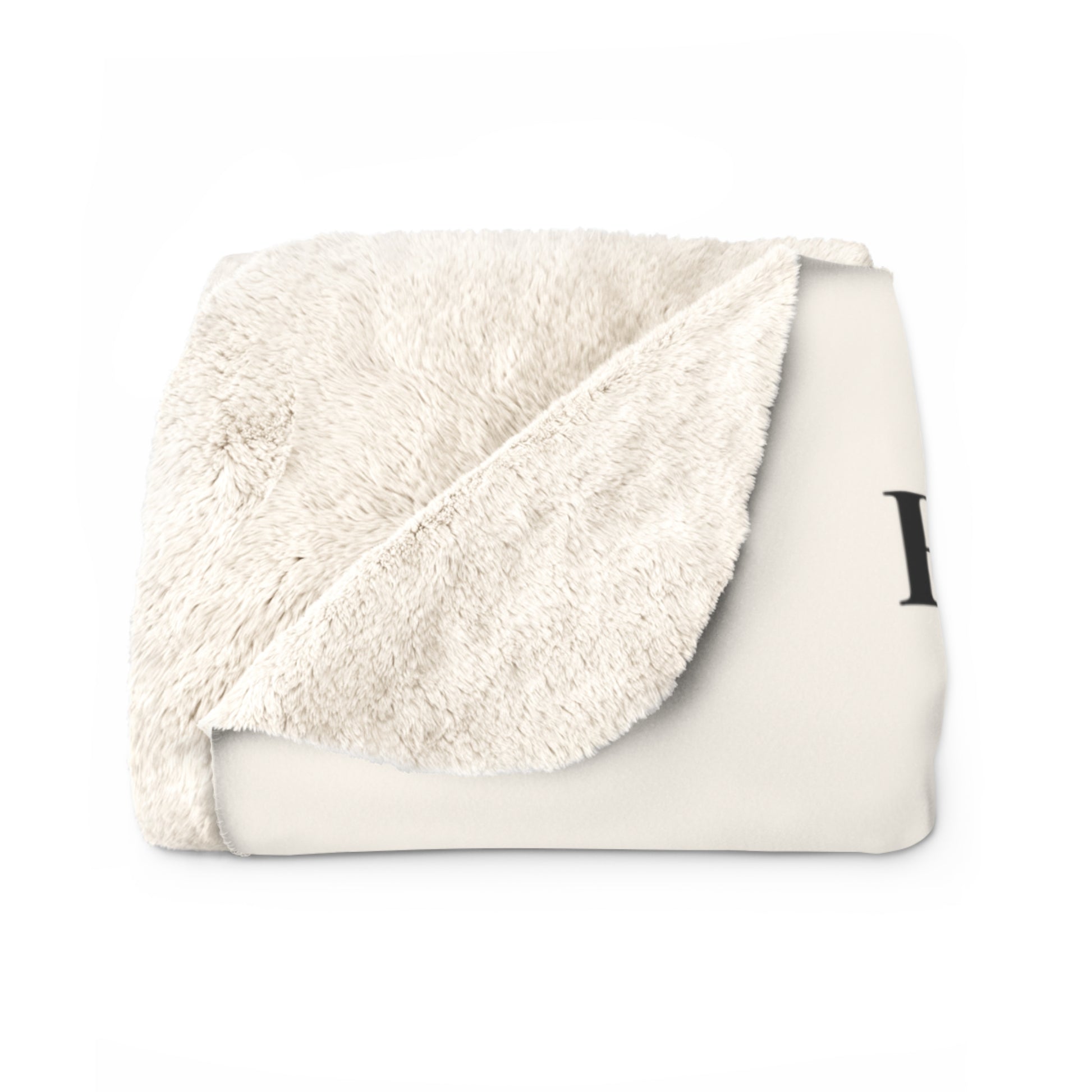 Sherpa Blanket - "Rinconcito Calma" (Green) Cozy Spanish Bible Self-Care Throw with Reading Girl Design