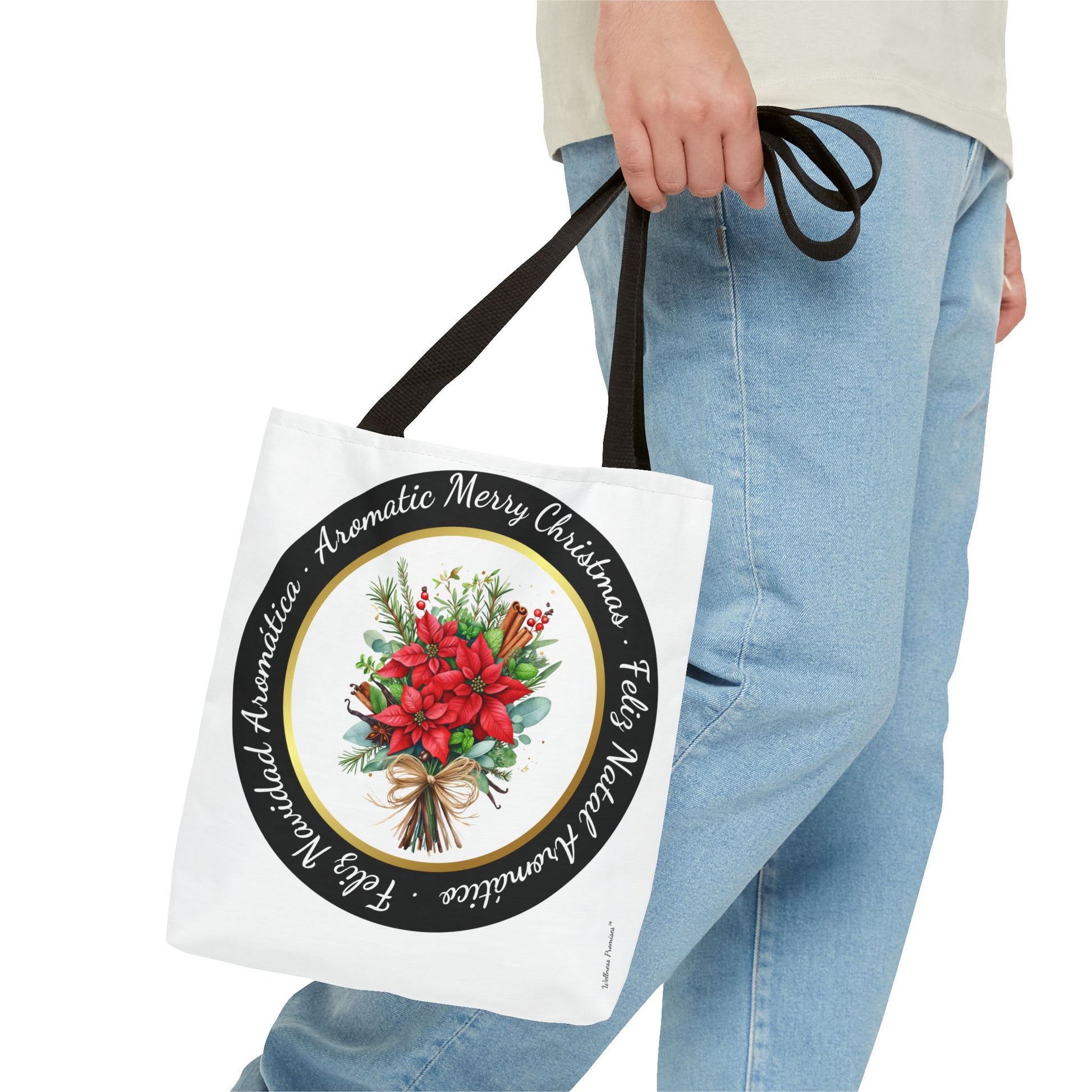 Christmas Herbal Tote Bag in 3 Languages