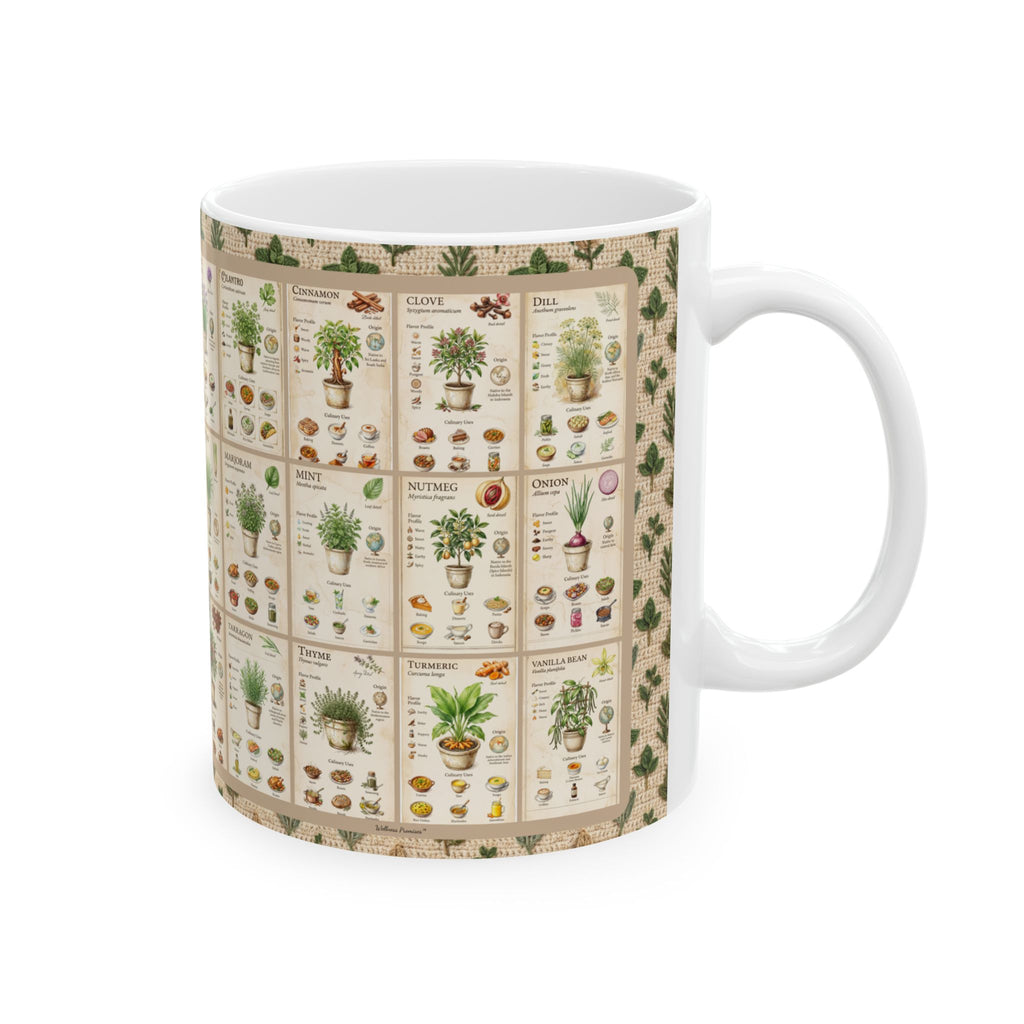 30 Herb & Spices Crochet Ceramic Mug