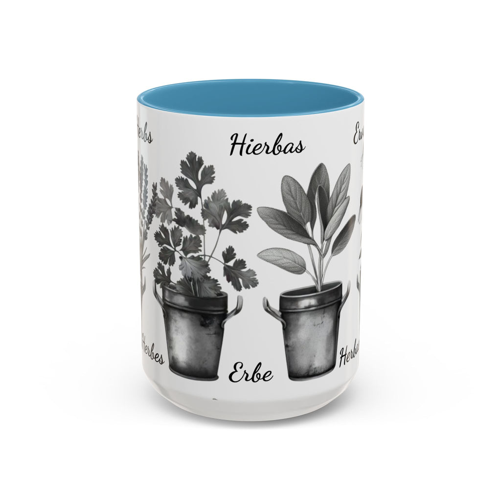 Herb Garden Accent Coffee Mug (Black & White Design) - Green Handle, Botanical Print, Perfect Gift for Plant Lovers, Housewarming, Kitchen Decor, Mother's [...]