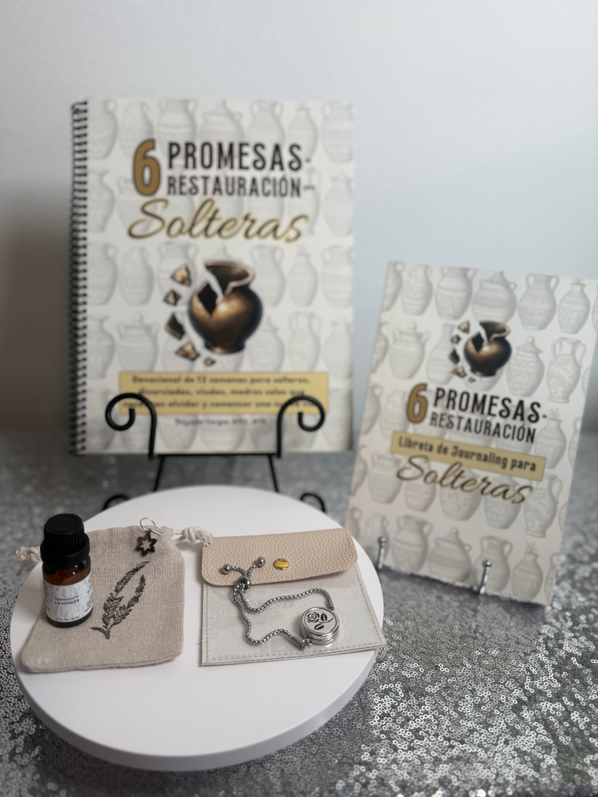 Solteras, Divorciadas, Mujeres sin Pareja-Kit Devocional con Aromaterapia