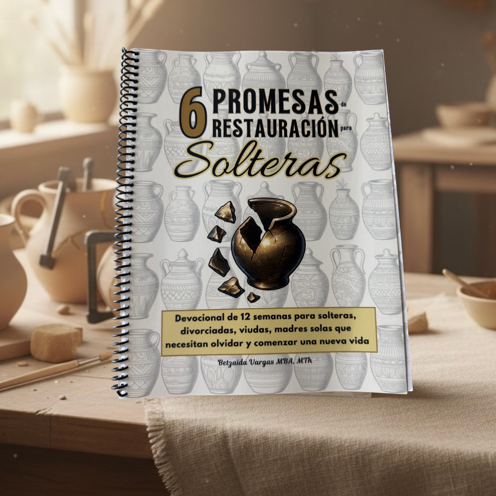 (espiral) 6 Promesas de Restauración para Solteras: Devocional de 12 semanas para solteras, divorciadas, viudas, madres solas que necesitan olvidar y comenzar una nueva vida