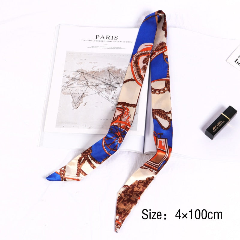 Headband Small Ribbon Scarf | Bag Scarf Silk Scarves | Handle Bags