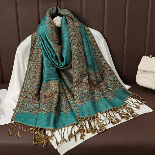 Luxury Brand Autumn Cashmere Pashmina Shawl Lady Wrap Warm Winter