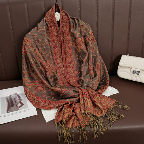 Luxury Brand Autumn Cashmere Pashmina Shawl Lady Wrap Warm Winter