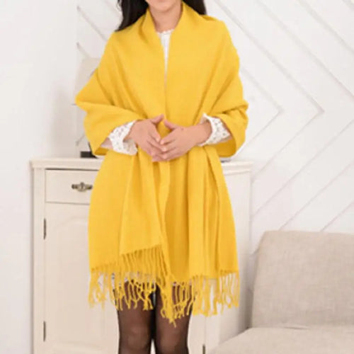 Winter Female Lattice Imitation Cashmere Scarf Autumn And Winter Thick