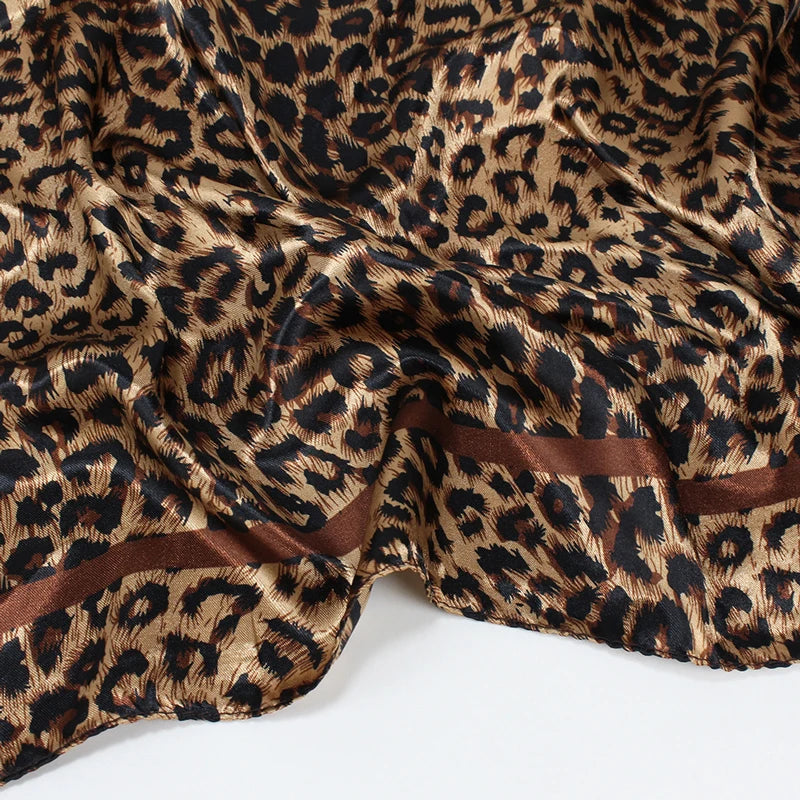 90*90cm Hair Scarf Women Fashion Designer Beautiful Flowers Foulard