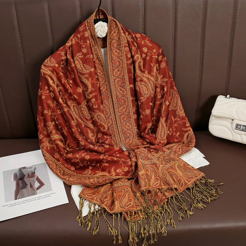 Luxury Brand Autumn Cashmere Pashmina Shawl Lady Wrap Warm Winter