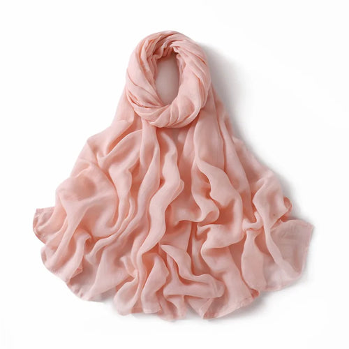 Women Big Size Plain Solid Cotton Rayon Hijab Scarf Lady High Quality