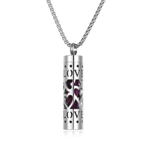 Long Strip Stainless Steel Aromatherapy Necklace Perfume Diffuser