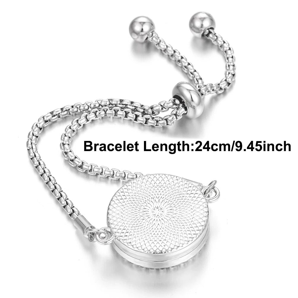 Tree of Life Aromatherapy Bracelet Open Lockets Bangle Essential Oil