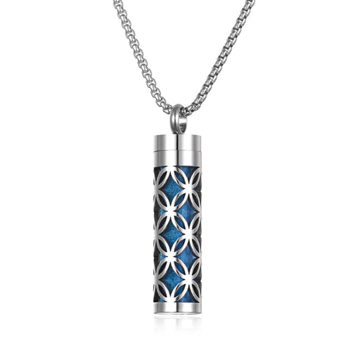 Long Strip Stainless Steel Aromatherapy Necklace Perfume Diffuser