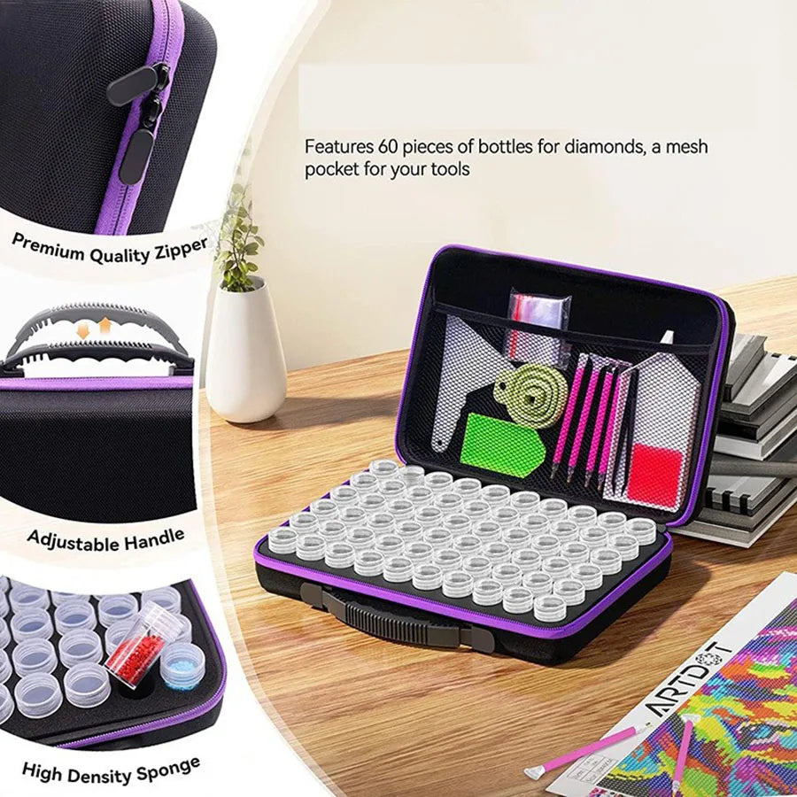 60 bottles Essential oil box 15ml Essential oil collection bag Travel