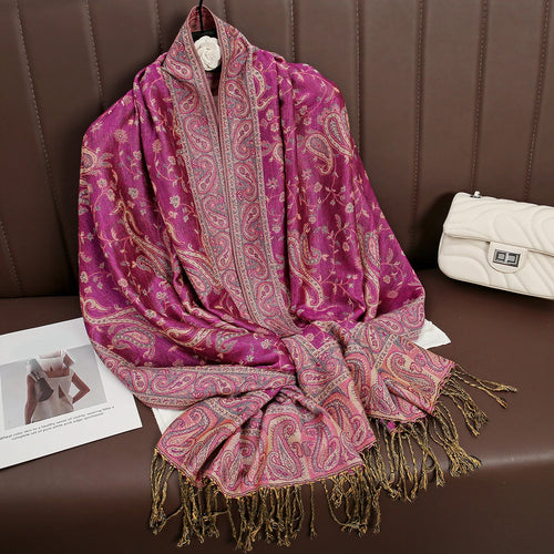 Luxury Brand Autumn Cashmere Pashmina Shawl Lady Wrap Warm Winter