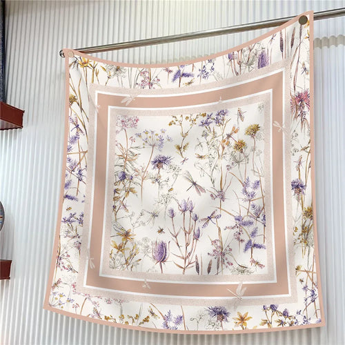 VREOVOR 90Cm French Birds Jungle Flowers High Quality Twill Travel