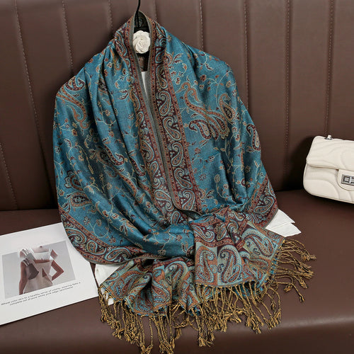 Luxury Brand Autumn Cashmere Pashmina Shawl Lady Wrap Warm Winter