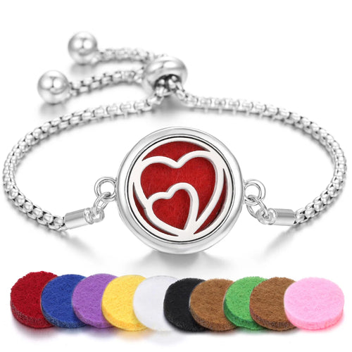 Tree of Life Aromatherapy Bracelet Open Lockets Bangle Essential Oil