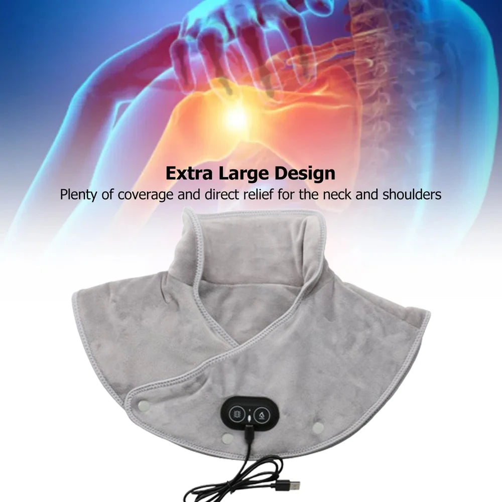 Electric Heating Shoulder Neck Pad Cervical Wrap Three Gear Thermal