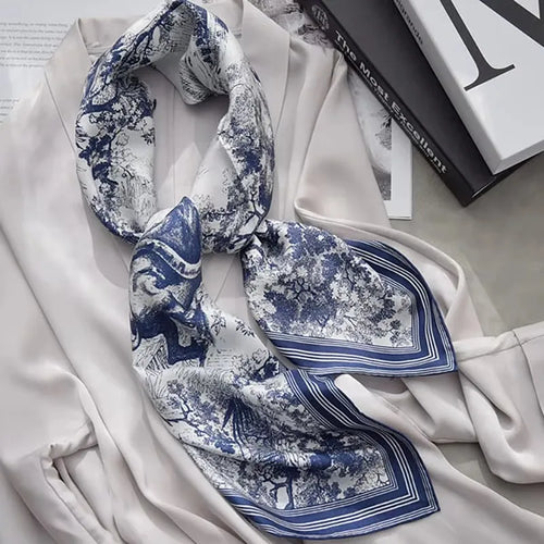 Spring Scarf Women's Luxury Design Scarf Silk Smooth Scarf Soft Muslim