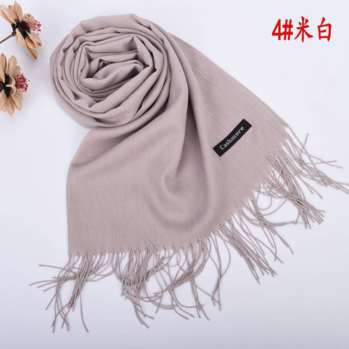 New autumn and winter solid color scarf for both men and women, 100g