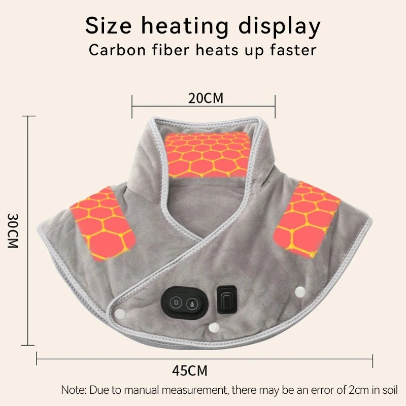 Electric Heating Shoulder Neck Pad Cervical Wrap Three Gear Thermal