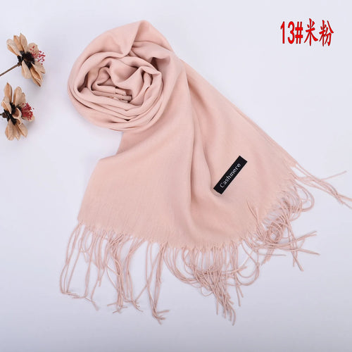 New autumn and winter solid color scarf for both men and women, 100g