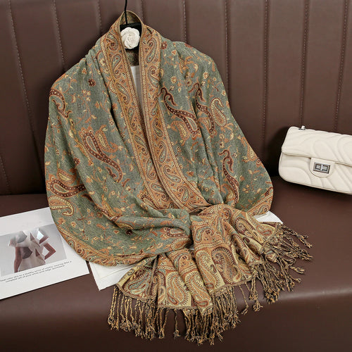Luxury Brand Autumn Cashmere Pashmina Shawl Lady Wrap Warm Winter