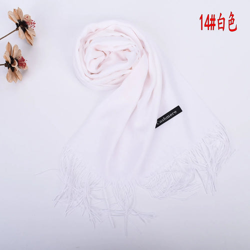 New autumn and winter solid color scarf for both men and women, 100g